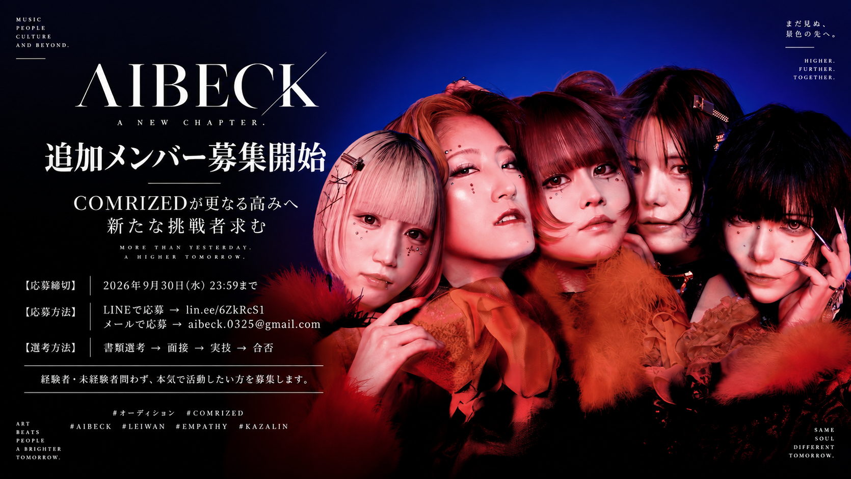 AIBECK追加メンバーオーディション