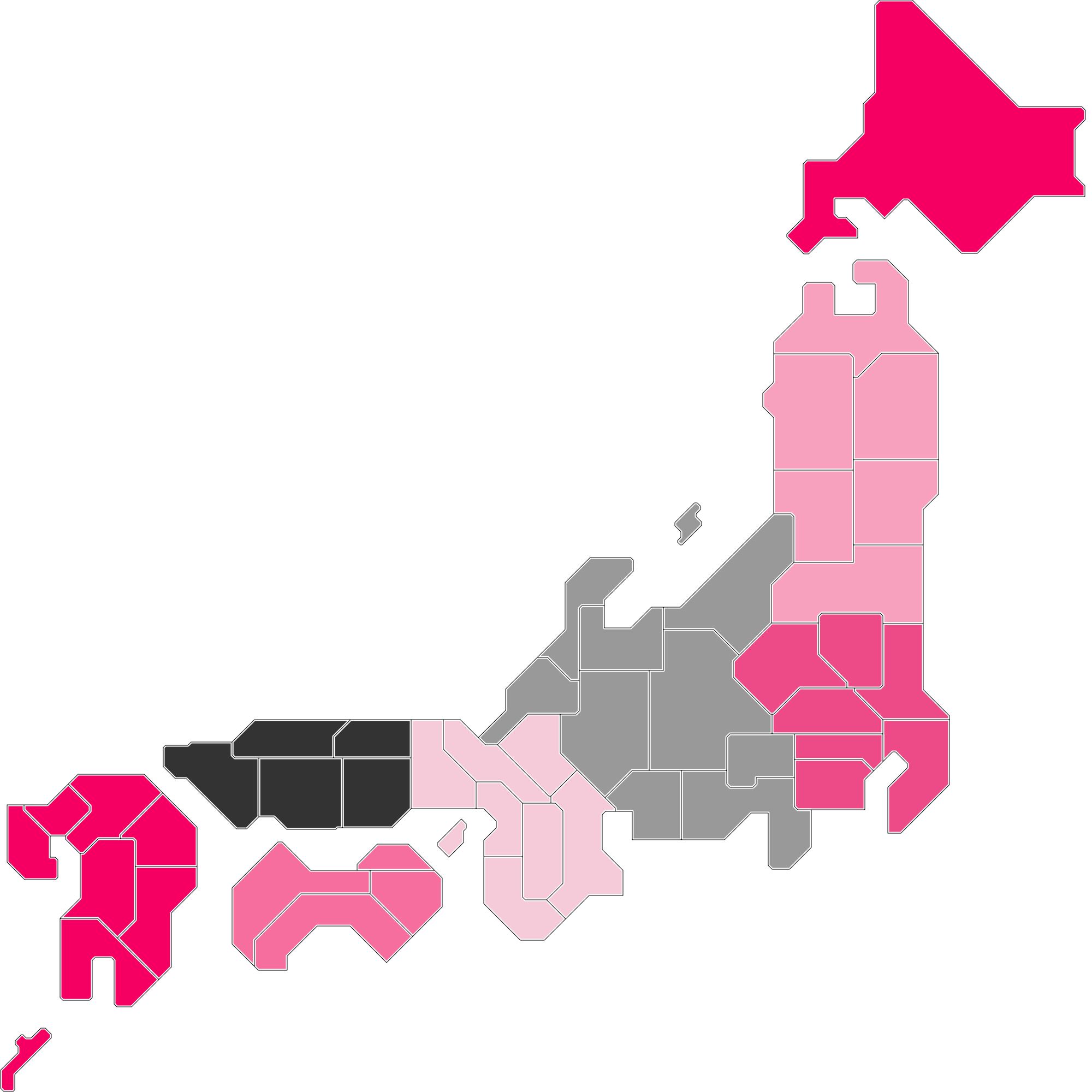 地域からライブ会場を探す日本地図